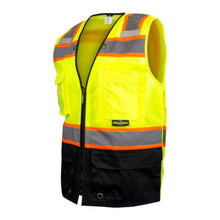 Load image into Gallery viewer, Radians SV51B-2ZGM – Safety Green Surveyor Safety Vest | Front Left View