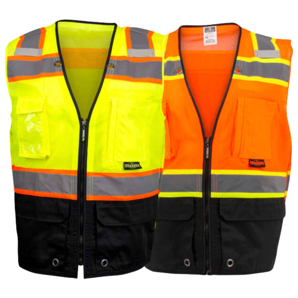 Two Tone Surveyor Type R Class 2 Mesh Safety Vest - Lynx Supply, Inc Two Tone Surveyor Type R Class 2 Mesh Safety Vest - Lynx Supply, Inc