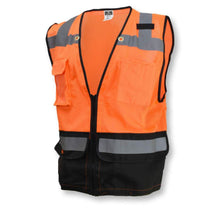 Load image into Gallery viewer, RAD SV59B-2 – Safety Orange Surveyor Safety Vest | Front Left View
