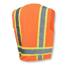 Load image into Gallery viewer, Radians SV62 - Safety Orange Surveyor Safety Vest | Back Right View