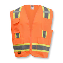 Load image into Gallery viewer, Radians SV62 - Safety Orange Surveyor Safety Vest | Front View