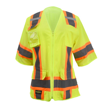 Load image into Gallery viewer, Radians SV63W - Safety Green Women's Safety Vest | Front View