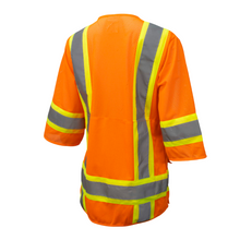 Load image into Gallery viewer, Radians SV63W - Safety Orange Women's Safety Vest | Back Right View