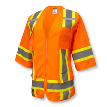 Load image into Gallery viewer, Radians SV63W - Safety Orange Women's Safety Vest | Front Left View