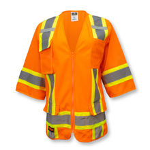 Load image into Gallery viewer, Radians SV63W - Safety Orange Women's Safety Vest | Front View
