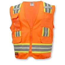 Load image into Gallery viewer, Radians SV6GL – Safety Orange ANSI Class 2 Safety Vest | Front View
