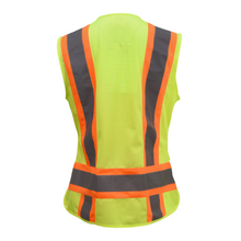 Load image into Gallery viewer, Radians SV6W - Safety Green Women's Safety Vest | Back View