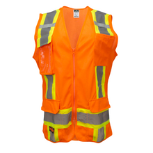 Load image into Gallery viewer, Radians SV6W - Safety Orange Women's Safety Vest | Front View