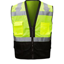 Load image into Gallery viewer, GSS 1201 – Safety Green Surveyor Safety Vest | Front View