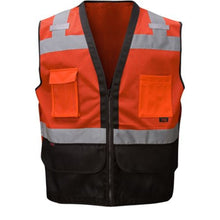 Load image into Gallery viewer, GSS 1212 – Safety Orange Surveyor Safety Vest | Front View