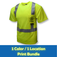Load image into Gallery viewer, Custom Printed Safety Shirt, 1 Color / 1 Location