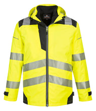 Load image into Gallery viewer, Portwest PW365YBR - Safety Green Hi-Viz Parka | Front View