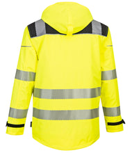 Load image into Gallery viewer, Portwest PW365YBR - Safety Green Hi-Viz Parka | Back View
