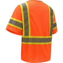 Load image into Gallery viewer, GSS 2006 - Safety Orange ANSI Class 3 Safety Vests | Back Left View