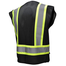 Load image into Gallery viewer, Radians SV22-1ZBM - Black ANSI Class 1 Safety Vest | Back Right View