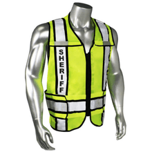 Load image into Gallery viewer, Radians LHV-207-3G-SHF - Black Trim SHERIFF Safety Vest | Front View
