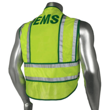 Load image into Gallery viewer, Radians LHV-207-SPT-EMS - Green Trim EMS Safety Vests | Back View