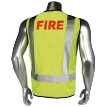 Load image into Gallery viewer, Radians LHV-5-PC-ZR-FIR - Safety Green Fire Safety Vest | Back View