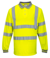 Load image into Gallery viewer, Portwest S277YER - Safety Green Hi-Viz Polo Shirt | Front View