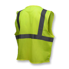 Load image into Gallery viewer, Radians SVE1-2ZGM - Safety Green ANSI Class 2 Safety Vest | Back Right View