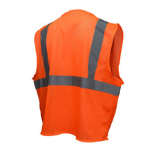 Load image into Gallery viewer, Radians SVE1-2ZOM - Safety Orange ANSI Class 2 Safety Vest | Back Right View