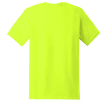 Load image into Gallery viewer, Gildan 5000 – Safety Green Hi-Viz Short Sleeve Shirt | Back View