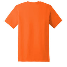 Load image into Gallery viewer, Gildan 5000 – Safety Orange Hi-Viz Short Sleeve Shirt | Back View