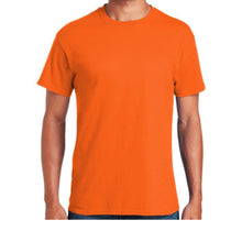 Load image into Gallery viewer, Gildan 5000 – Safety Orange Hi-Viz Short Sleeve Shirt | Front View