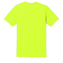 Load image into Gallery viewer, Gildan 8000 – Safety Green Hi-Viz Short Sleeve Shirt | Back View
