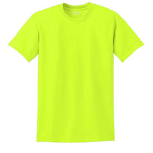 Load image into Gallery viewer, Gildan 8000 – Safety Green Hi-Viz Short Sleeve Shirt | Front View