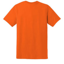 Load image into Gallery viewer, Gildan 8000 – Safety Orange Hi-Viz Short Sleeve Shirt | Back View