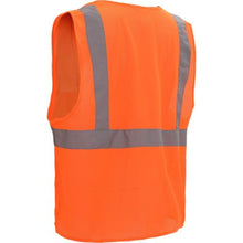 Load image into Gallery viewer, GSS 1002 - Safety Orange ANSI Class 2 Safety Vest Back Left View