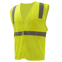 Load image into Gallery viewer, GSS 1003 - Safety Green ANSI Class 2 Safety Vests | Front Left View