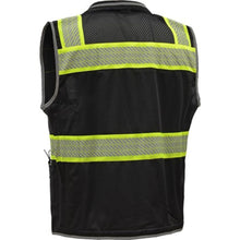 Load image into Gallery viewer, GSS 1513 – Black Safety Vest | Back View
