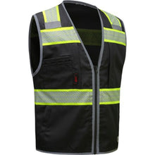 Load image into Gallery viewer, GSS 1517 – Black Safety Vest | Front Right View