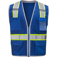 Load image into Gallery viewer, GSS 1713 - Blue Safety Vests | Front View