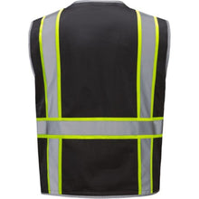 Load image into Gallery viewer, GSS 1715 – Black Safety Vest | Back View