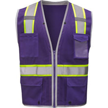 Load image into Gallery viewer, GSS 1717 - Purple Safety Vest | Front View