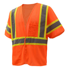 Load image into Gallery viewer, GSS 2008 - Safety Orange ANSI Class 3 Safety Vest | Front Left View