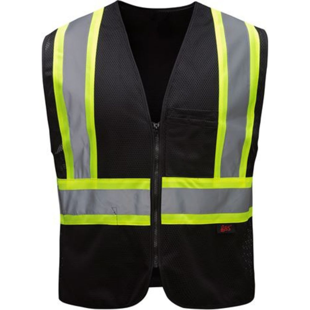 GSS 3135 Black Enhanced Visibility Safety Vest