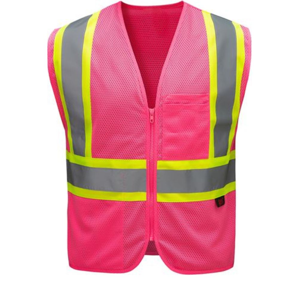 RK Safety PK0430 ANSI/ISEA Class 2 Certified Female Safety Vest – Pink