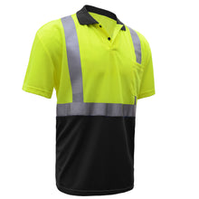 Load image into Gallery viewer, GSS 5003 - Safety Green Hi-Viz Polo Shirt | Front Right View