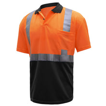 Load image into Gallery viewer, GSS 5004 - Safety Orange Hi-Viz Polo Shirt | Front Left View