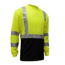 Load image into Gallery viewer, GSS 5113 - Safety Green Hi-Viz Long Sleeve Shirt | Front Right View