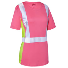 Load image into Gallery viewer, GSS 5126 - Pink Hi-Viz Women's Shirt | Front Right View