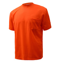 Load image into Gallery viewer, GSS 5502 - Safety Orange Hi-Viz Short Sleeve Shirt | Front Left View