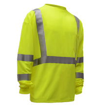 Load image into Gallery viewer, GSS 5505 - Safety Green Hi-Viz Long Sleeve Shirt | Front Right View