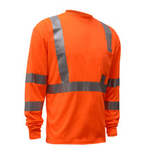 Load image into Gallery viewer, GSS 5506 - Safety Orange Hi-Viz Long Sleeve Shirt | Front Right View