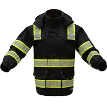 Load image into Gallery viewer, GSS 6503 – Black Hi-Viz Rain Jacket | Front View