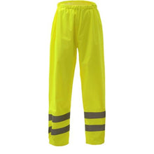 Load image into Gallery viewer, GSS 6801 - Safety Green High Visibility Rain Pants | Front View